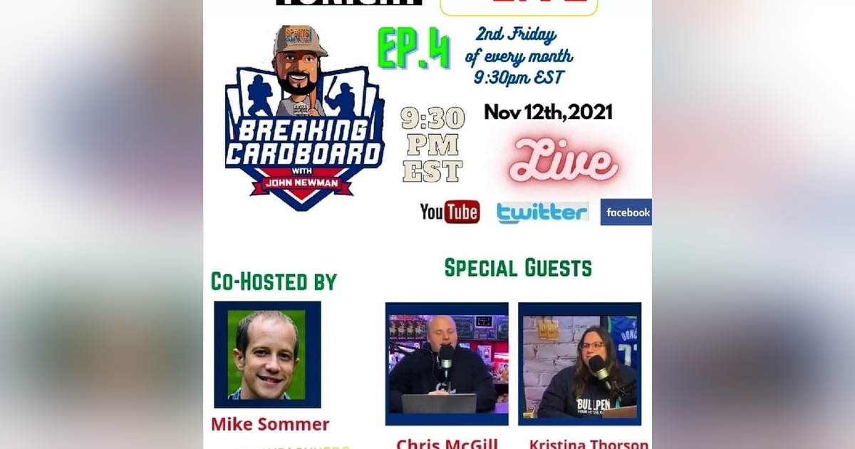 Breaking Cardboard Ep.4: Mike Sommer, Chris McGill & Kristina Thorson Breaking Cardboard Ep.4: Mike Sommer, Chris McGill & Kristina Thorson