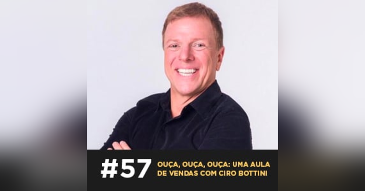 Café com ADM 057 - Ouça, ouça, ouça: uma aula de vendas com Ciro Bottini Café com ADM 057 - Ouça, ouça, ouça: uma aula de vendas com Ciro Bottini