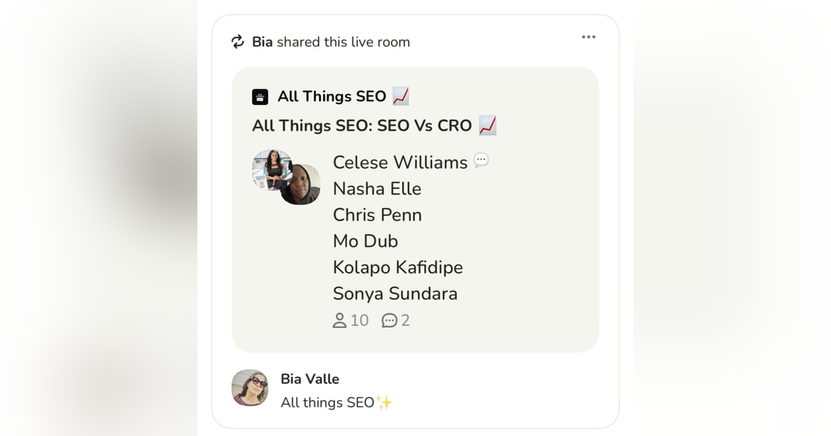 Unlocking Digital Success: Mastering SEO and CRO Strategies for Business Growth - Clubhouse Audio from All Things SEO House ๐ก - 230 Unlocking Digital Success: Mastering SEO and CRO Strategies for Business Growth - Clubhouse Audio from All Things SEO House ๐ก - 230