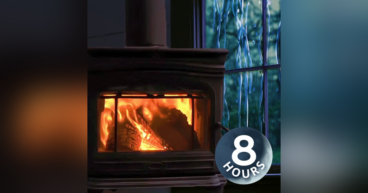 Rain Sounds for Sleeping with Crackling Fire | Rainstorm Noises and Fireplace Ambience 8 Hours Rain Sounds for Sleeping with Crackling Fire | Rainstorm Noises and Fireplace Ambience 8 Hours
