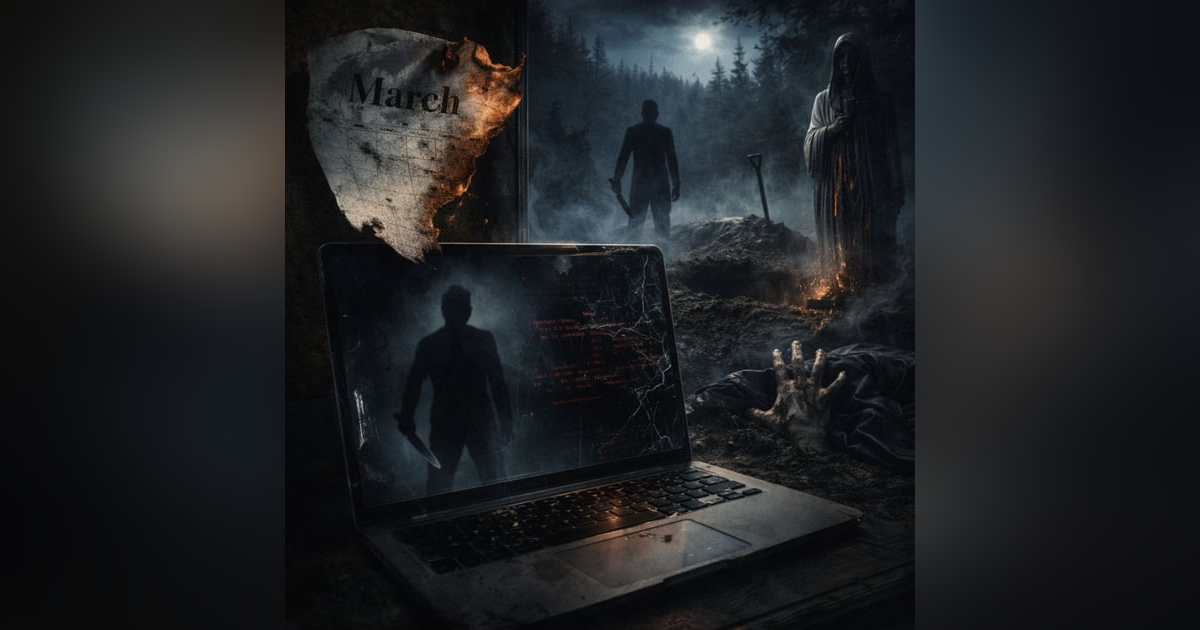 Ides of March: AI Horror, Demonic Deals, Graveyard Horror, and Undead Revenge Stories Ides of March: AI Horror, Demonic Deals, Graveyard Horror, and Undead Revenge Stories