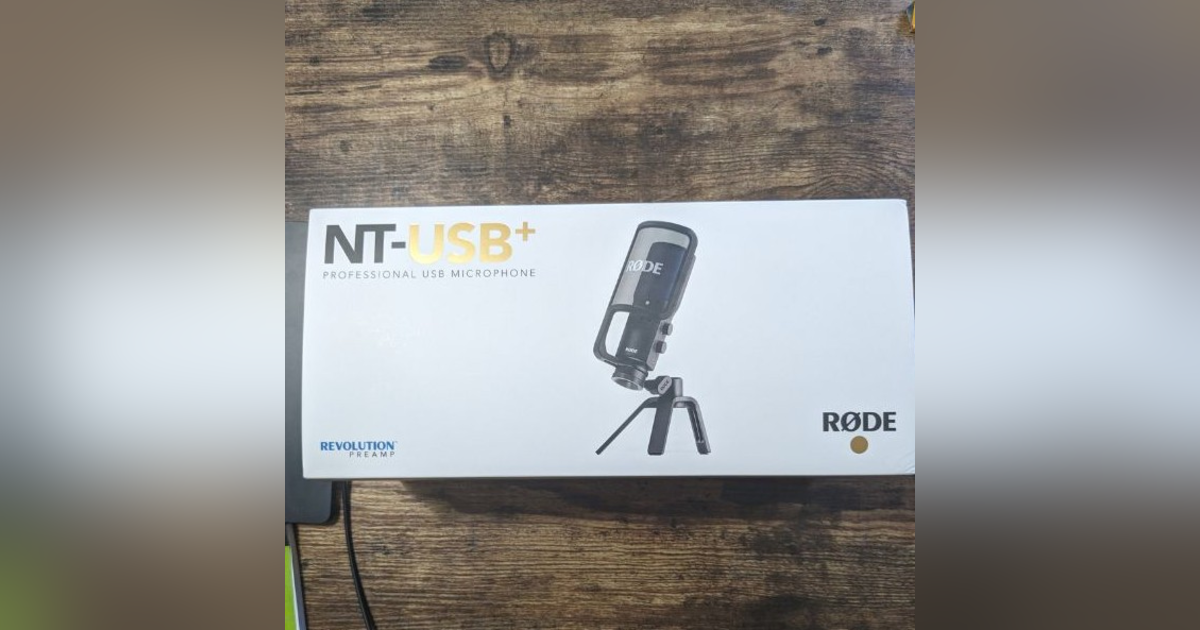 新しいマイクを買いました(Rode NT-USB+) 新しいマイクを買いました(Rode NT-USB+)