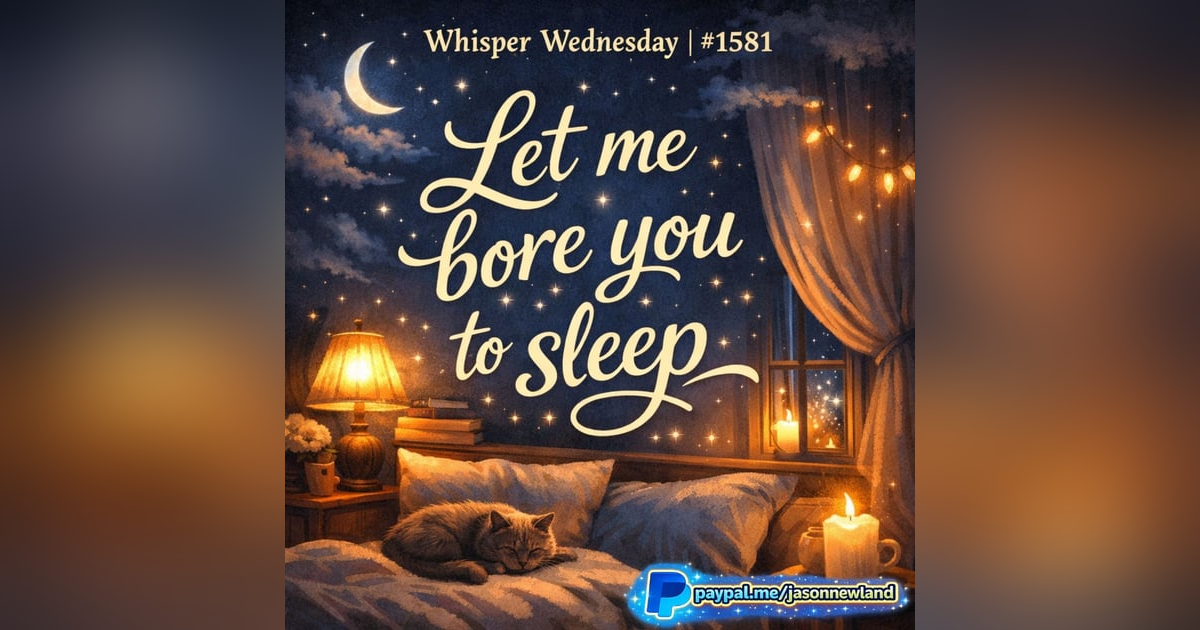 (Short | Music) Whisper Wednesday | #1581 Let me bore you to sleep | Jason Newland | 25th March 2026 (Short | Music) Whisper Wednesday | #1581 Let me bore you to sleep | Jason Newland | 25th March 2026
