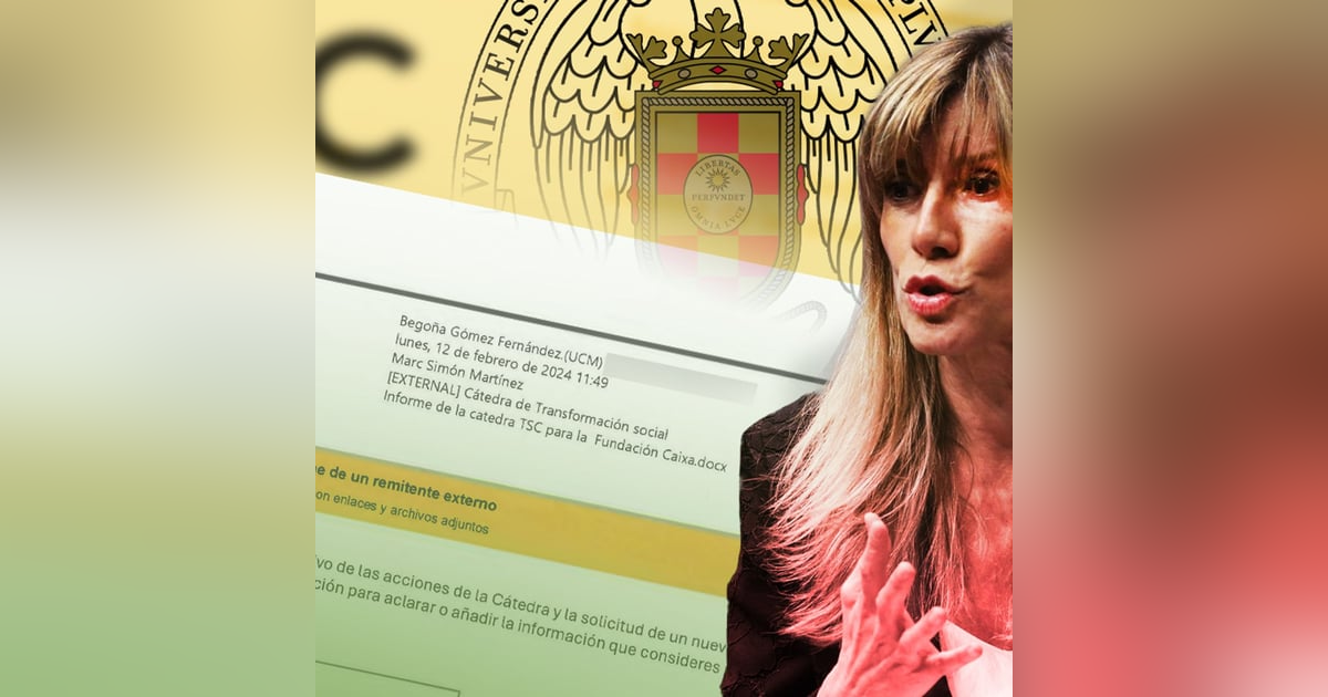 Resumen de prensa: Begoña Gómez reclamó por email a La Caixa 40.000 euros anuales durante 4 años para su cátedra Resumen de prensa: Begoña Gómez reclamó por email a La Caixa 40.000 euros anuales durante 4 años para su cátedra