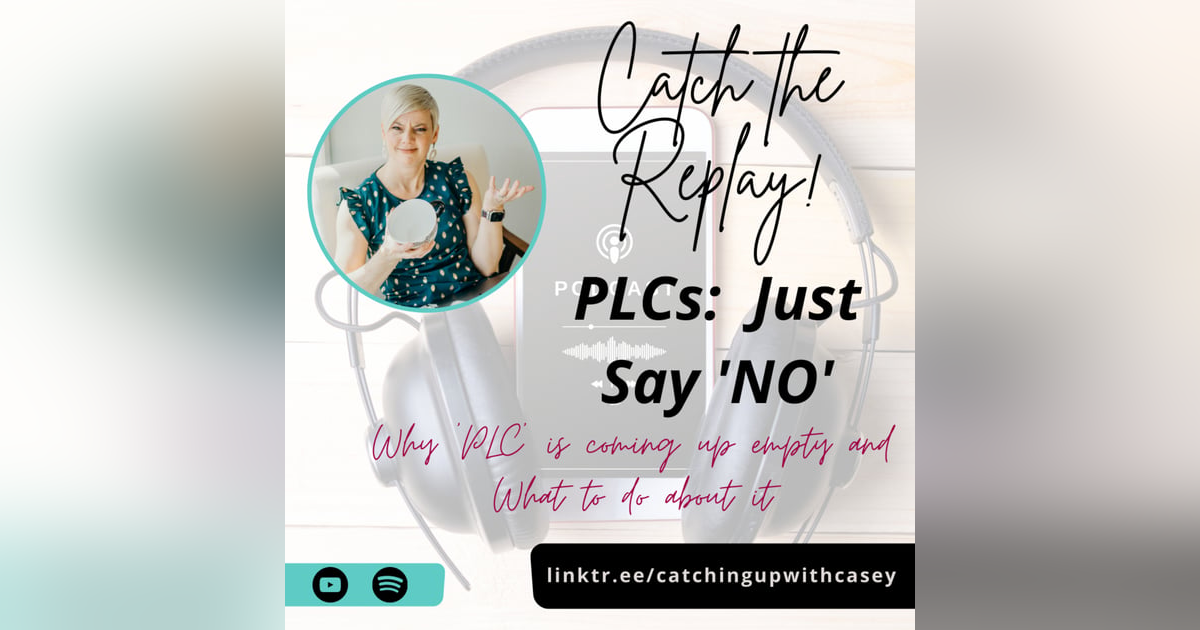 PLCs:  Just Say "NO"! PLCs:  Just Say "NO"!