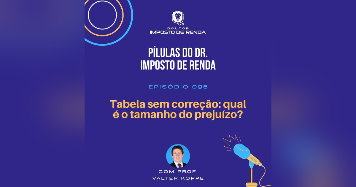 PDIR #095 – Tabela sem correção: qual é o tamanho do prejuízo? PDIR #095 – Tabela sem correção: qual é o tamanho do prejuízo?