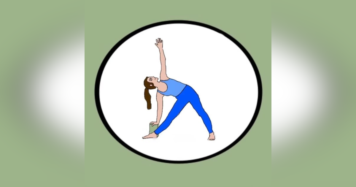 Each yoga pose is just a shape - like triangle! Each yoga pose is just a shape - like triangle!