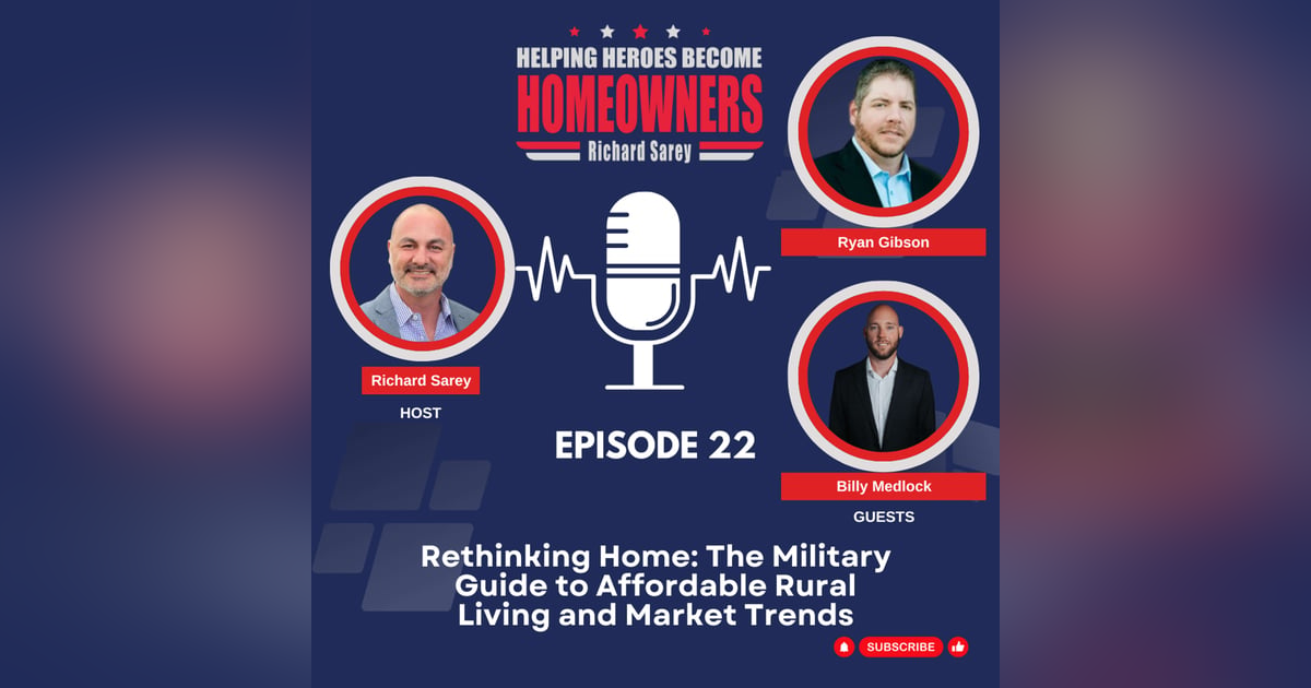 Episode 22: Rethinking Home: The Military Guide to Affordable Rural Living and Market Trends Episode 22: Rethinking Home: The Military Guide to Affordable Rural Living and Market Trends