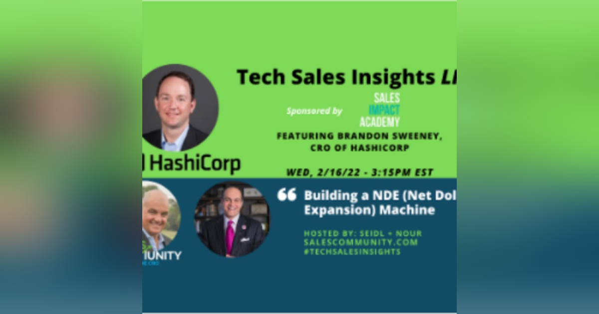 E65 - Building a NDR (Net Dollar Expansion) Machine with Brandon Sweeney, HashiCorp E65 - Building a NDR (Net Dollar Expansion) Machine with Brandon Sweeney, HashiCorp
