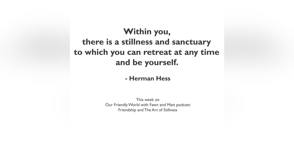 The Art of Stillness The Art of Stillness