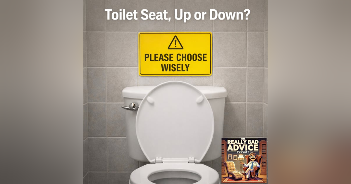 Toilet seat up or down? Toilet seat up or down?