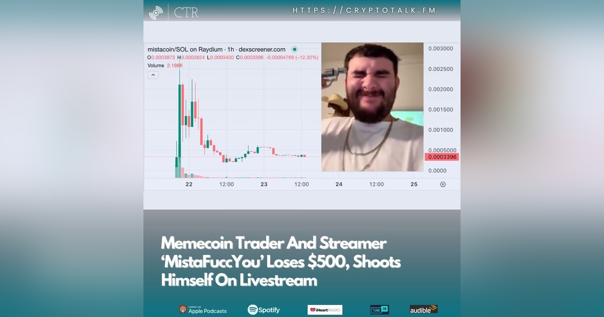Memecoin Trader And Streamer ‘#MistaFuccYou’ Loses $500, Shoots Himself On Livestream (OOC) Memecoin Trader And Streamer ‘#MistaFuccYou’ Loses $500, Shoots Himself On Livestream (OOC)
