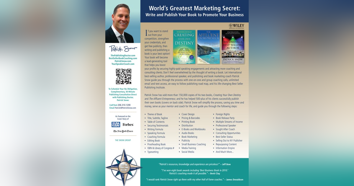 Creating your own destiny- Patrick Snow Creating your own destiny- Patrick Snow