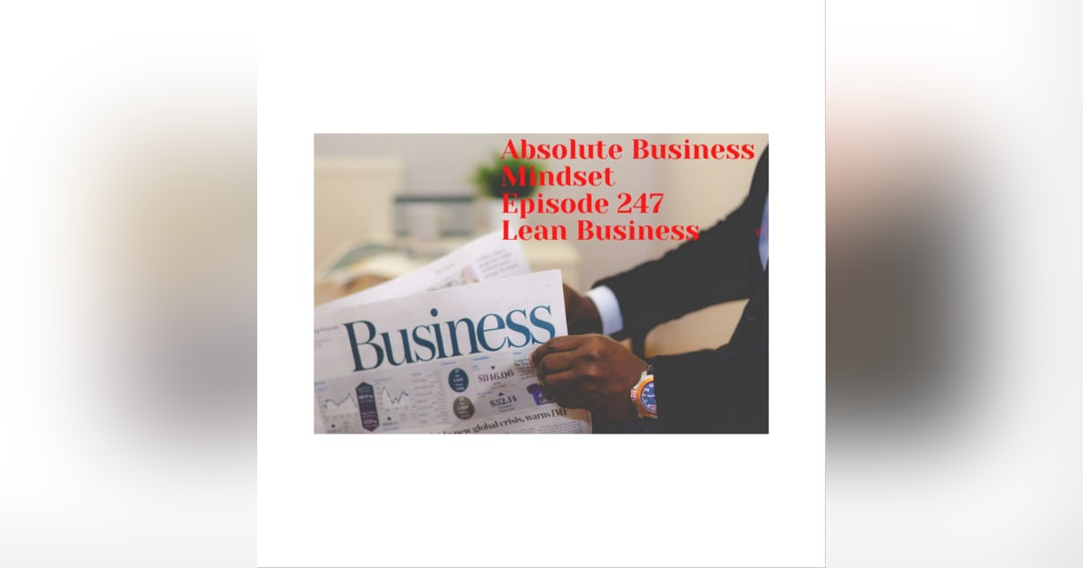 If you start a business, do it lean If you start a business, do it lean