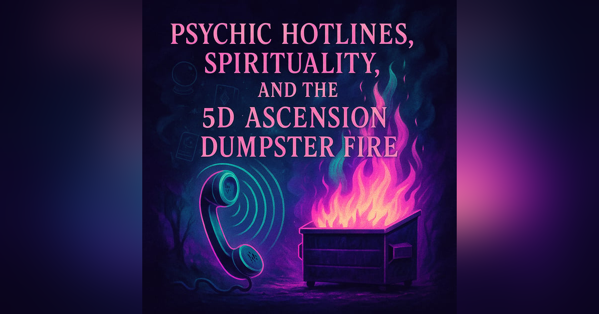 Psychic Hotlines, Spirituality, and the 5D Ascension Dumpster Fire Psychic Hotlines, Spirituality, and the 5D Ascension Dumpster Fire