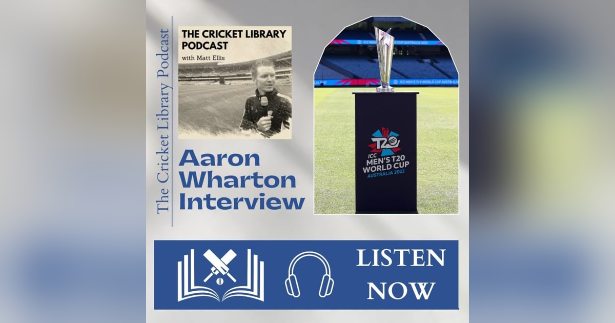 ICC Men’s T20 World Cup Countdown - Aaron Wharton Interview ICC Men’s T20 World Cup Countdown - Aaron Wharton Interview