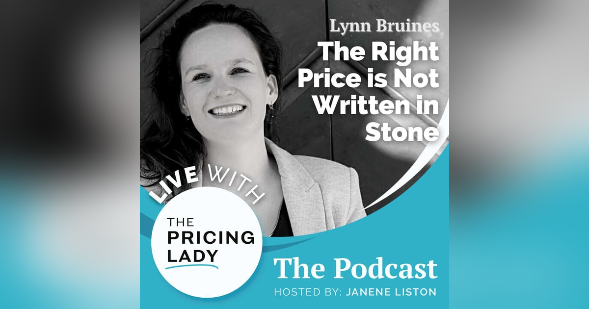 The Right Price Is Not Written in Stone The Right Price Is Not Written in Stone