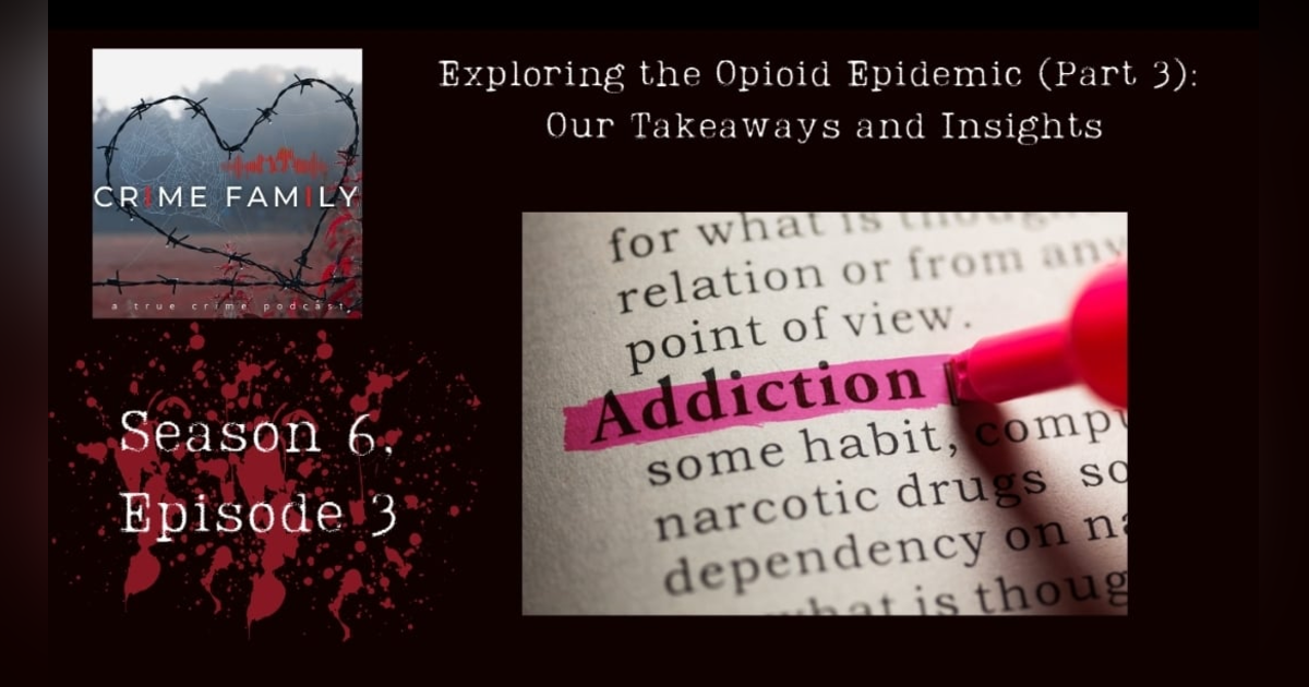 EXPLORING THE OPIOID EPIDEMIC (PART 3): OUR TAKEAWAYS AND INSIGHTS EXPLORING THE OPIOID EPIDEMIC (PART 3): OUR TAKEAWAYS AND INSIGHTS