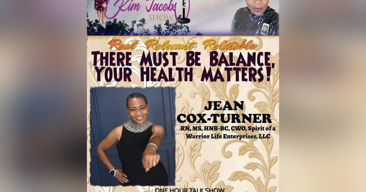 THERE MUST BE BALANCE -YOUR HEALTH MATTERS! THERE MUST BE BALANCE -YOUR HEALTH MATTERS!