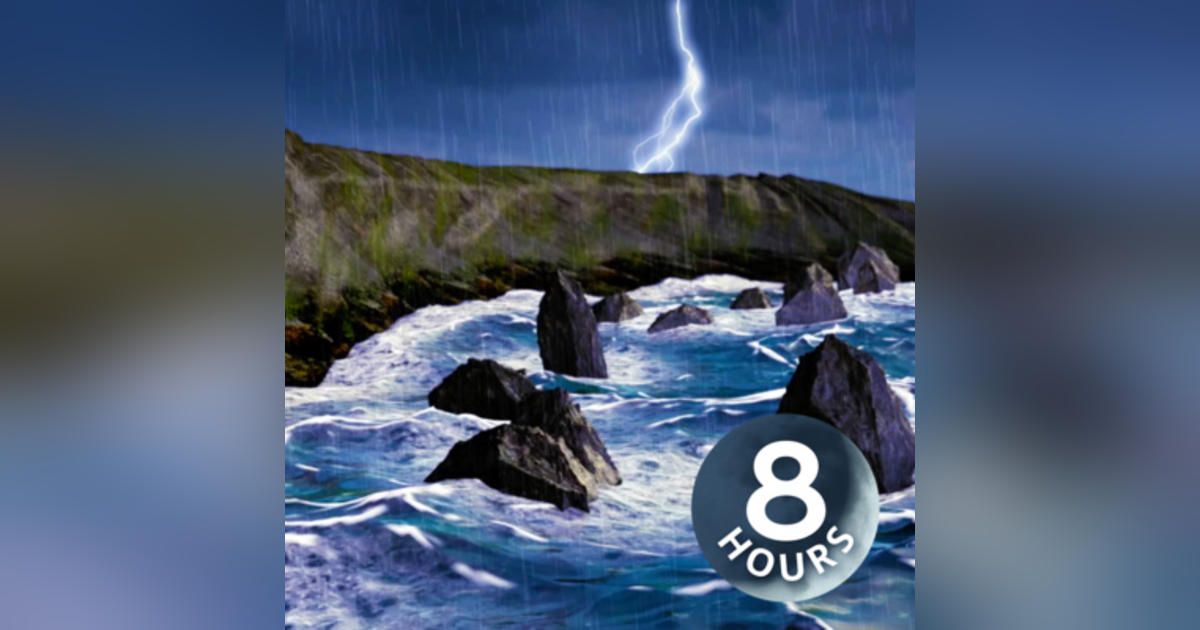 Rain + Thunder + Ocean Waves 8 Hours | Sleep, Study or Relax with Rainstorm White Noise Rain + Thunder + Ocean Waves 8 Hours | Sleep, Study or Relax with Rainstorm White Noise