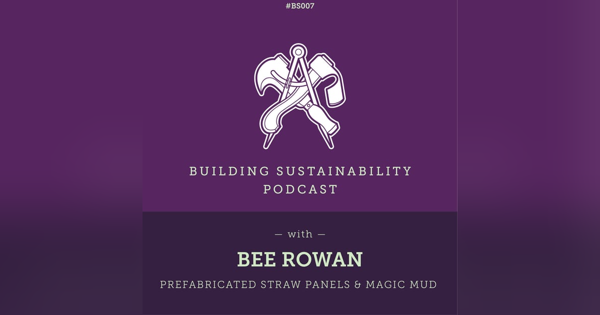 Prefabricated straw panels & magic mud - Bee Rowan - BS007 Prefabricated straw panels & magic mud - Bee Rowan - BS007