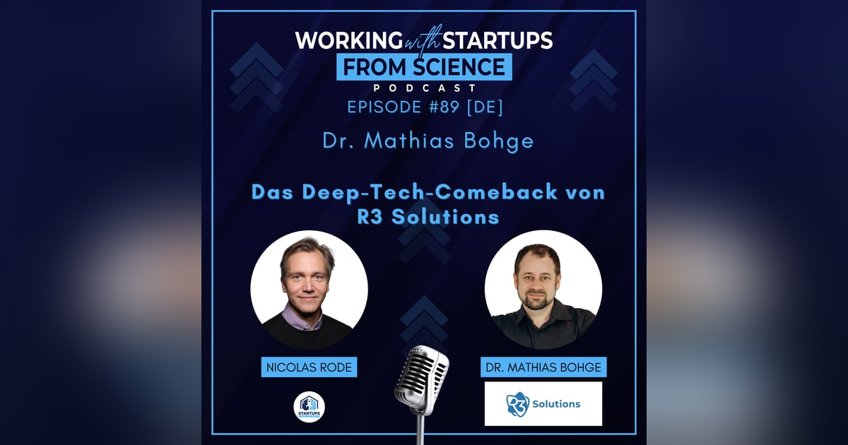 Folge 89: Das Deep-Tech-Comeback von R3 Solutions Folge 89: Das Deep-Tech-Comeback von R3 Solutions