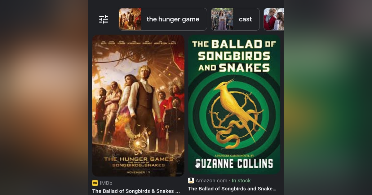 85. Ballards Of Songbirds and Snakes By Susan Collins and Movie Updates 85. Ballards Of Songbirds and Snakes By Susan Collins and Movie Updates