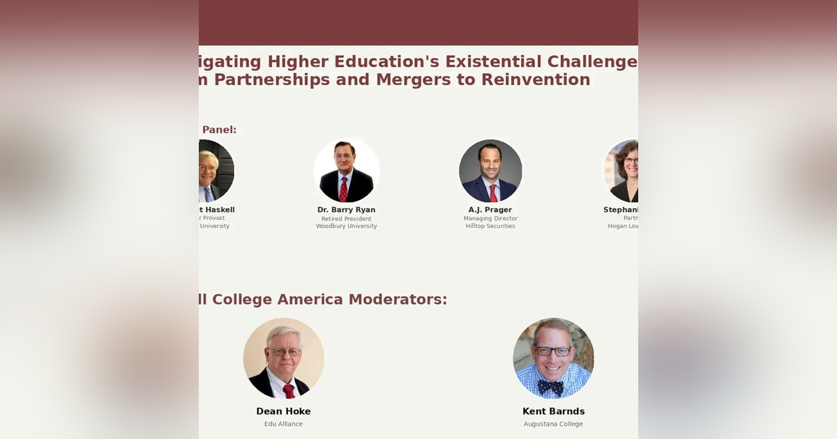 Small College America Webinar Navigating Higher Education's Existential Challenges Small College America Webinar Navigating Higher Education's Existential Challenges