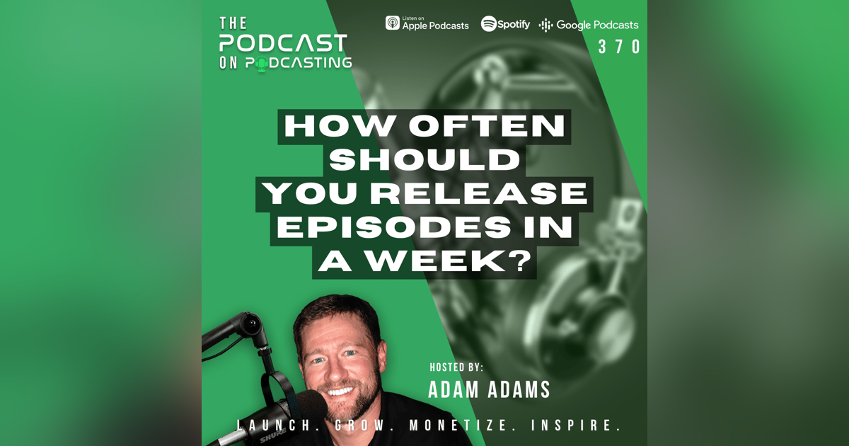 Ep370: How Often Should You Release Episodes In A Week? Ep370: How Often Should You Release Episodes In A Week?