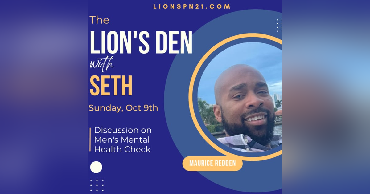 Men's Mental Check with Dr. Redden Men's Mental Check with Dr. Redden