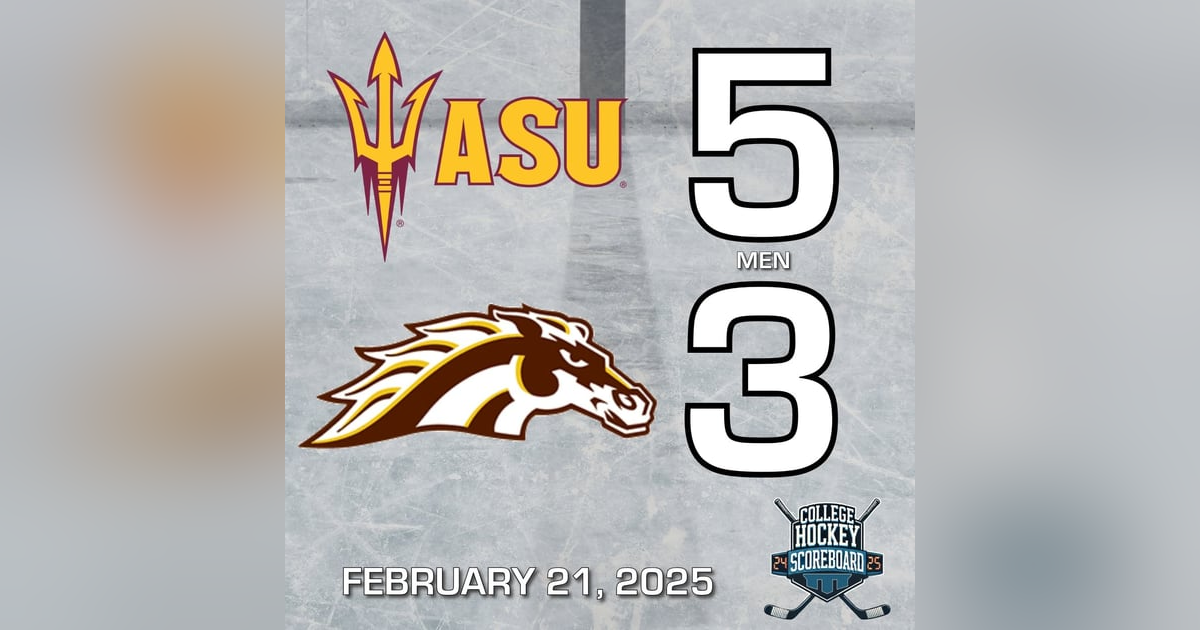 No. 12 Arizona State drops third-ranked Western Michigan; Wisconsin women win 30th of the year - CHS 2-21-25 No. 12 Arizona State drops third-ranked Western Michigan; Wisconsin women win 30th of the year - CHS 2-21-25
