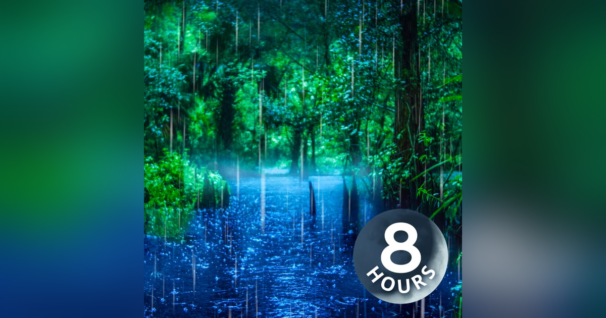 Rainy Night on Relaxing River | 8 Hour Water & Rain Sounds for Sleeping Rainy Night on Relaxing River | 8 Hour Water & Rain Sounds for Sleeping