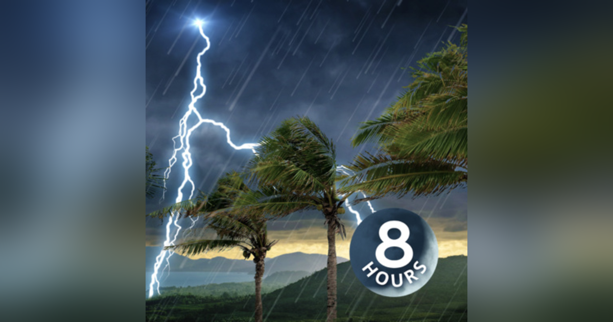 Tropical Storm Thunder and Rain Sounds 8 Hours | White Noise for Sleep or Studying Tropical Storm Thunder and Rain Sounds 8 Hours | White Noise for Sleep or Studying