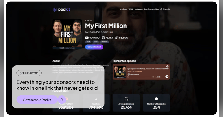 image for How to Create an Online Podcast Media Kit Template in Minutes with Podk.it