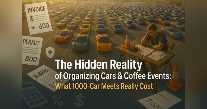 image for The Hidden Reality of Organizing Cars & Coffee Events: What 1000-Car Meets Really Cost