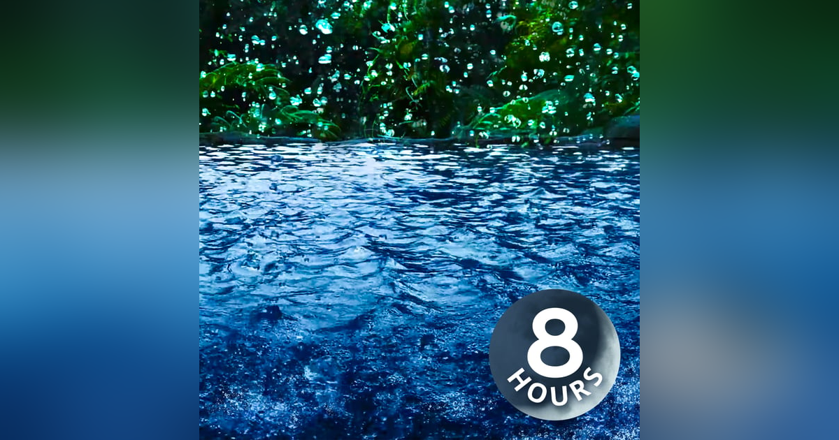 Heavy Rain White Noise on Tropical Pond | 8 Hour Water & Rain Sounds for Sleeping Heavy Rain White Noise on Tropical Pond | 8 Hour Water & Rain Sounds for Sleeping