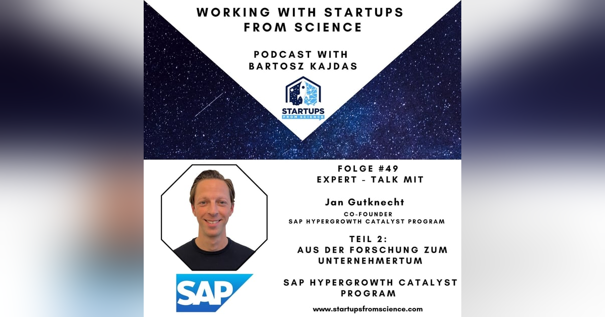 #49 | EXPERT-Talk: Mit Jan Gutknecht - Aus der Forschung zum Unternehmertum. Wie gelingt der Wechsel? #49 | EXPERT-Talk: Mit Jan Gutknecht - Aus der Forschung zum Unternehmertum. Wie gelingt der Wechsel?