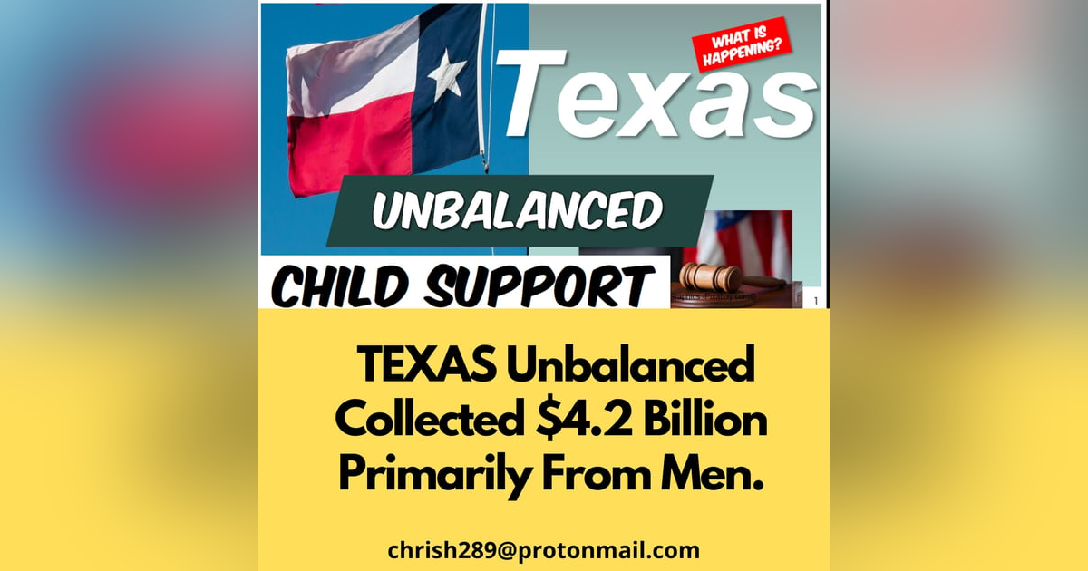 Season 4 - Episode 2 - TEXAS Unbalanced. #1 State for Collection of Child Support Payments. Season 4 - Episode 2 - TEXAS Unbalanced. #1 State for Collection of Child Support Payments.