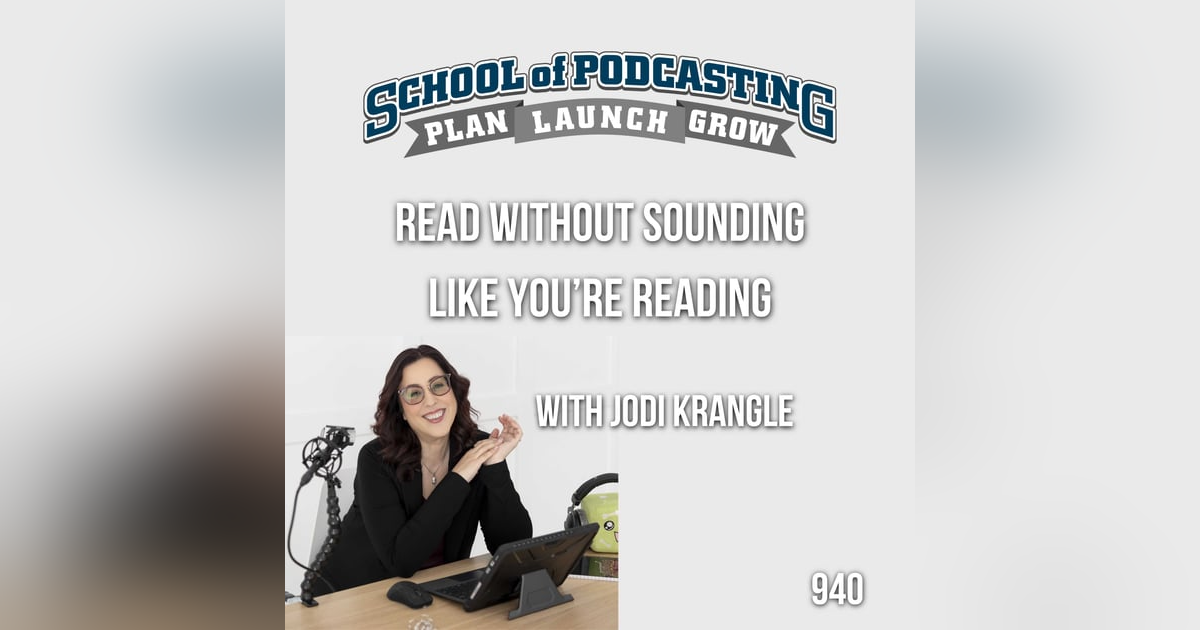 How To Read Without Sounding Like You're Reading with Jodi Krangle. How To Read Without Sounding Like You're Reading with Jodi Krangle.