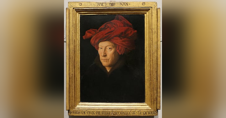 image for The Man in the Turban (Self Portrait) by Jan van Eyck