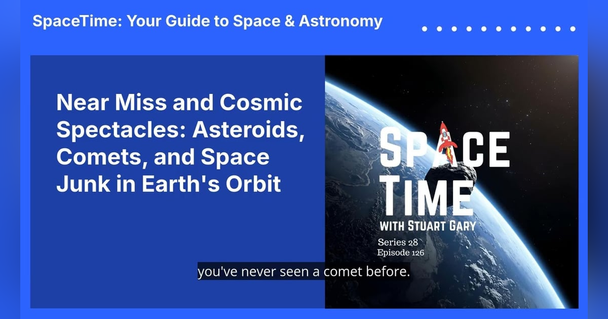 Near Miss and Cosmic Spectacles: Asteroids, Comets, and Space Junk in Earth’s Orbit Near Miss and Cosmic Spectacles: Asteroids, Comets, and Space Junk in Earth’s Orbit