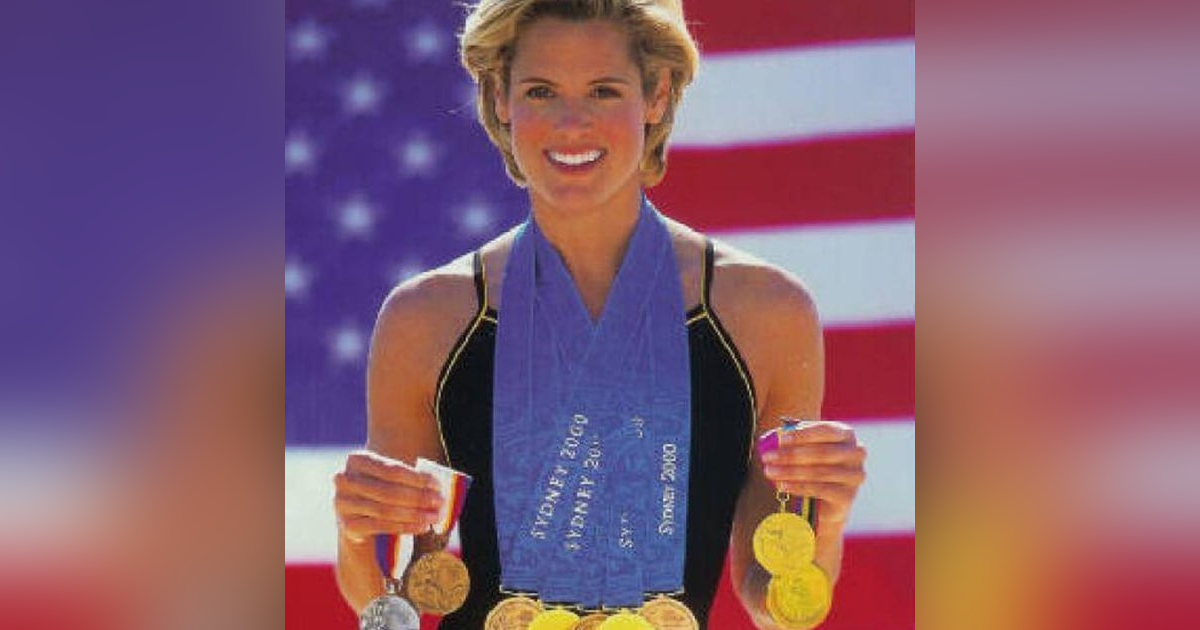 Dara Torres Olympic swimming medalist is interviewed by David Cogan of Eliances Dara Torres Olympic swimming medalist is interviewed by David Cogan of Eliances
