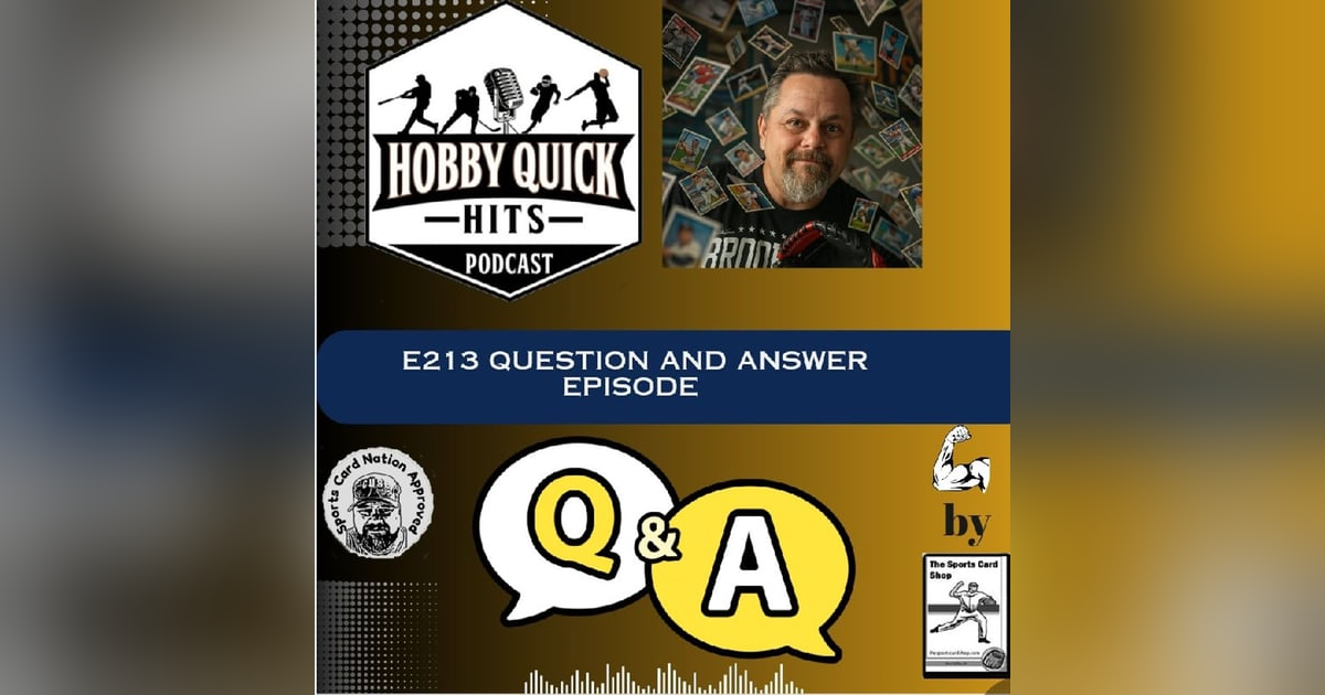 Question & Answer Episode E213 Question & Answer Episode E213
