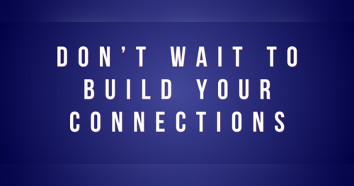 image for People are powerful—don’t wait to build your connections