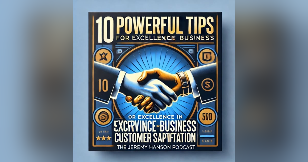 The Jeremy Hanson Podcast: 10 Powerful Tips for Excellence in Service Business Customer Satisfaction The Jeremy Hanson Podcast: 10 Powerful Tips for Excellence in Service Business Customer Satisfaction