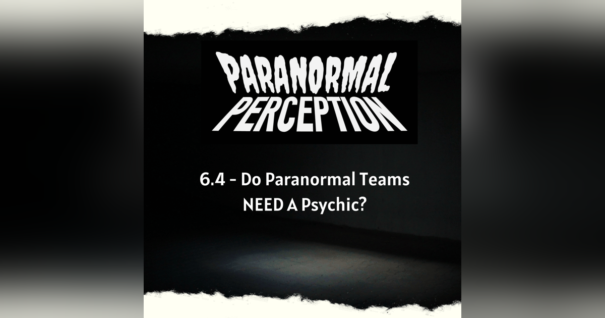 6.4 - Do Paranormal Teams NEED A Psychic? 6.4 - Do Paranormal Teams NEED A Psychic?