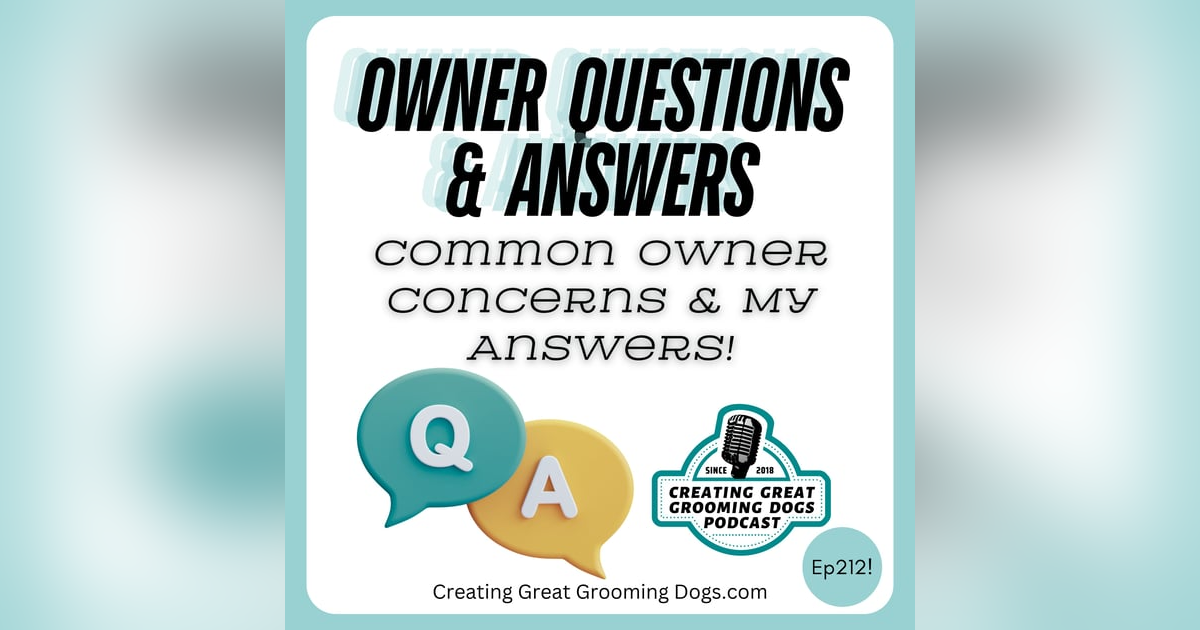 Owner Q & A Ep212 Owner Q & A Ep212