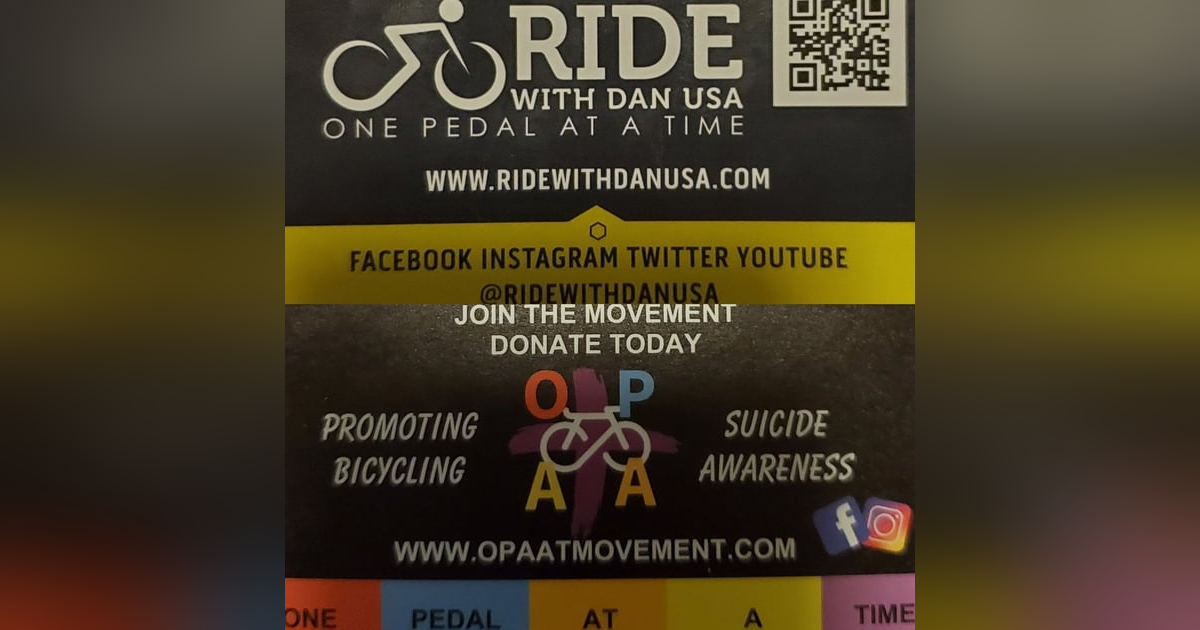 Episode #120: Daniel Hurd from 'Ride With Dan USA' Episode #120: Daniel Hurd from 'Ride With Dan USA'