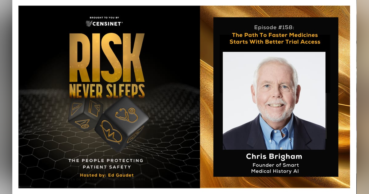 Episode #158. The Path To Faster Medicines Starts With Better Trial Access, with Chris Brigham, founder of Smart Medical History AI Episode #158. The Path To Faster Medicines Starts With Better Trial Access, with Chris Brigham, founder of Smart Medical History AI
