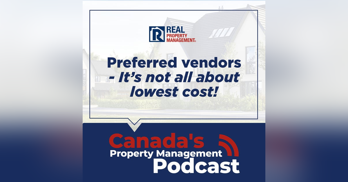 Preferred vendors - it's not all about lowest cost! Preferred vendors - it's not all about lowest cost!